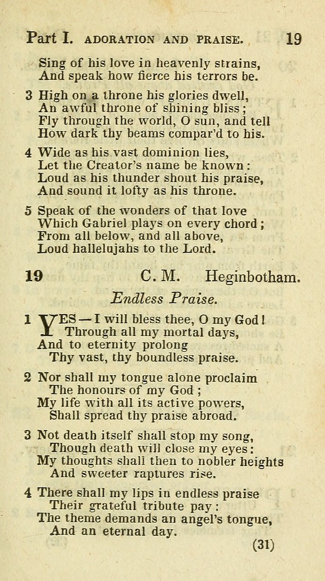 The Virginia Selection of Psalms and Hymns and Spiritual Songs: from the most approved authors; adapted to the various occasions of public and social meetings (New Ed. Enl. and Imp.) page 31