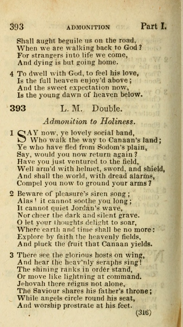 The Virginia Selection of Psalms and Hymns and Spiritual Songs: from the most approved authors; adapted to the various occasions of public and social meetings (New Ed. Enl. and Imp.) page 316