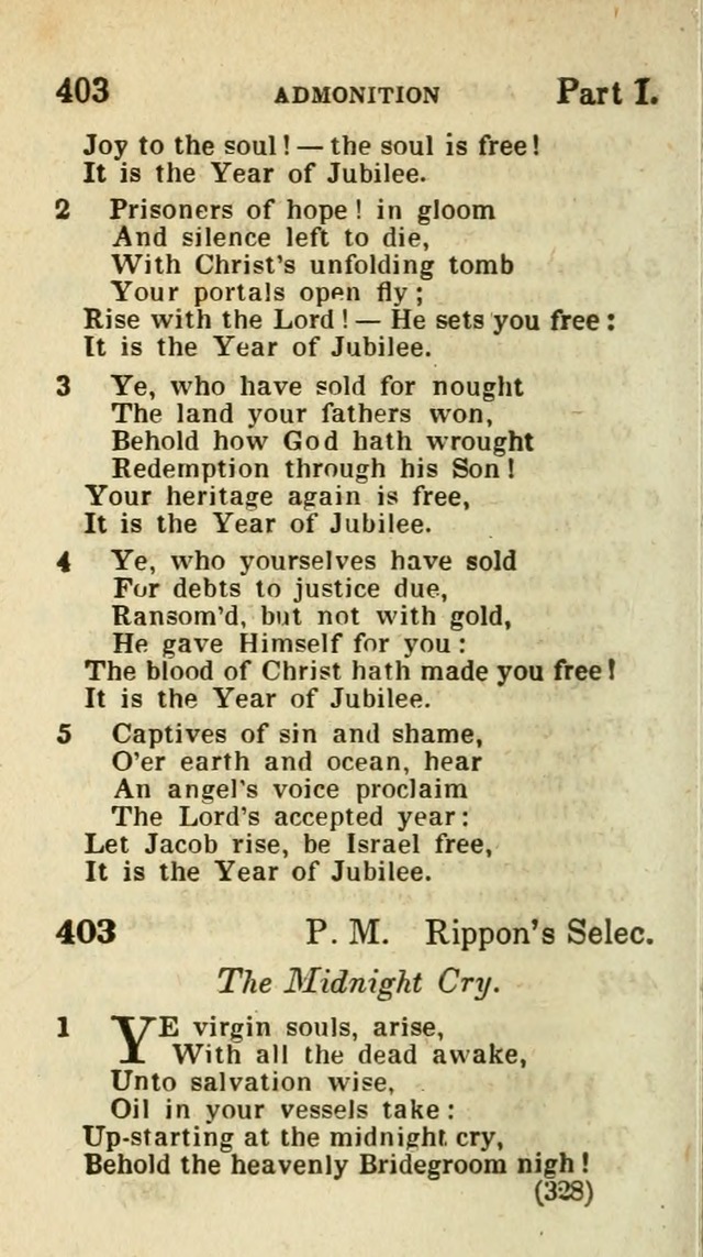 The Virginia Selection of Psalms and Hymns and Spiritual Songs: from the most approved authors; adapted to the various occasions of public and social meetings (New Ed. Enl. and Imp.) page 328