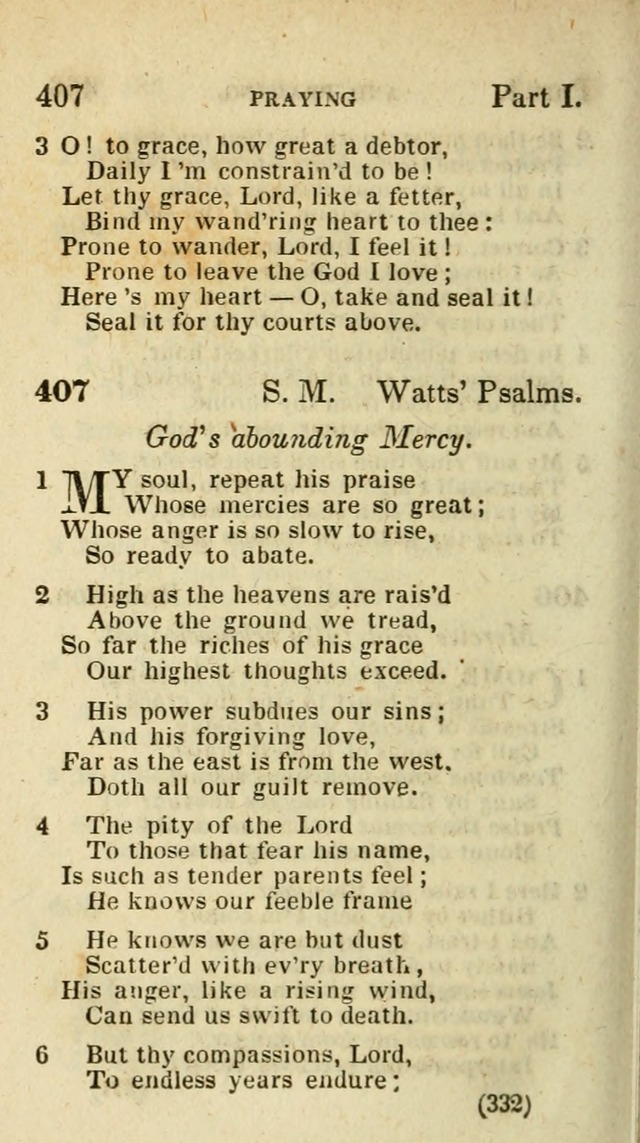 The Virginia Selection of Psalms and Hymns and Spiritual Songs: from the most approved authors; adapted to the various occasions of public and social meetings (New Ed. Enl. and Imp.) page 332