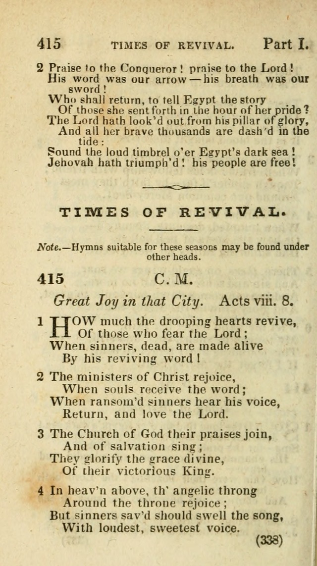 The Virginia Selection of Psalms and Hymns and Spiritual Songs: from the most approved authors; adapted to the various occasions of public and social meetings (New Ed. Enl. and Imp.) page 338