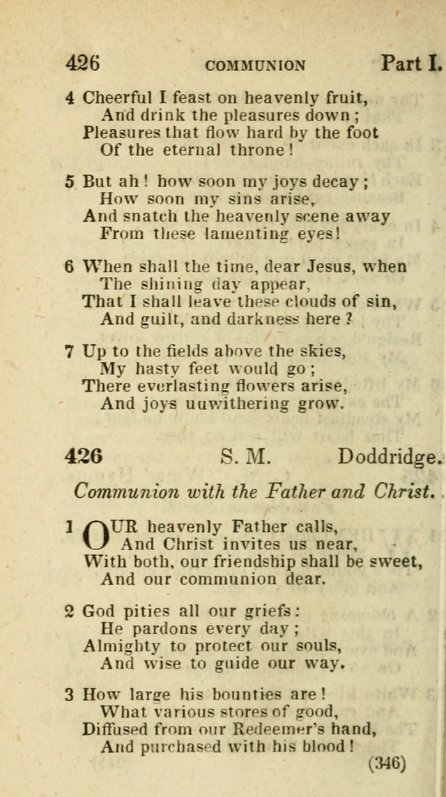 The Virginia Selection of Psalms and Hymns and Spiritual Songs: from the most approved authors; adapted to the various occasions of public and social meetings (New Ed. Enl. and Imp.) page 346