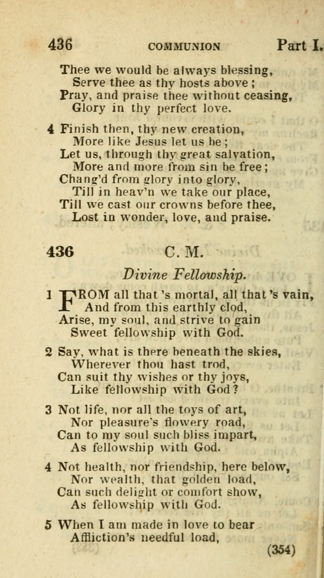 The Virginia Selection of Psalms and Hymns and Spiritual Songs: from the most approved authors; adapted to the various occasions of public and social meetings (New Ed. Enl. and Imp.) page 354