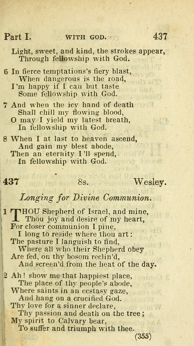 The Virginia Selection of Psalms and Hymns and Spiritual Songs: from the most approved authors; adapted to the various occasions of public and social meetings (New Ed. Enl. and Imp.) page 355