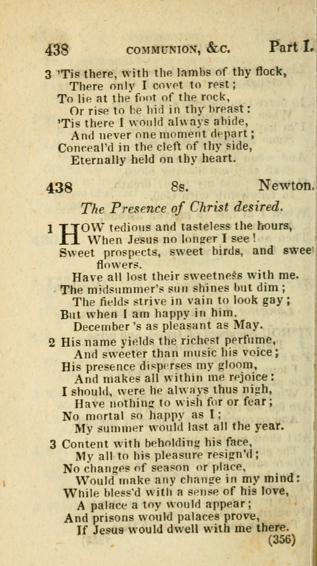 The Virginia Selection of Psalms and Hymns and Spiritual Songs: from the most approved authors; adapted to the various occasions of public and social meetings (New Ed. Enl. and Imp.) page 356