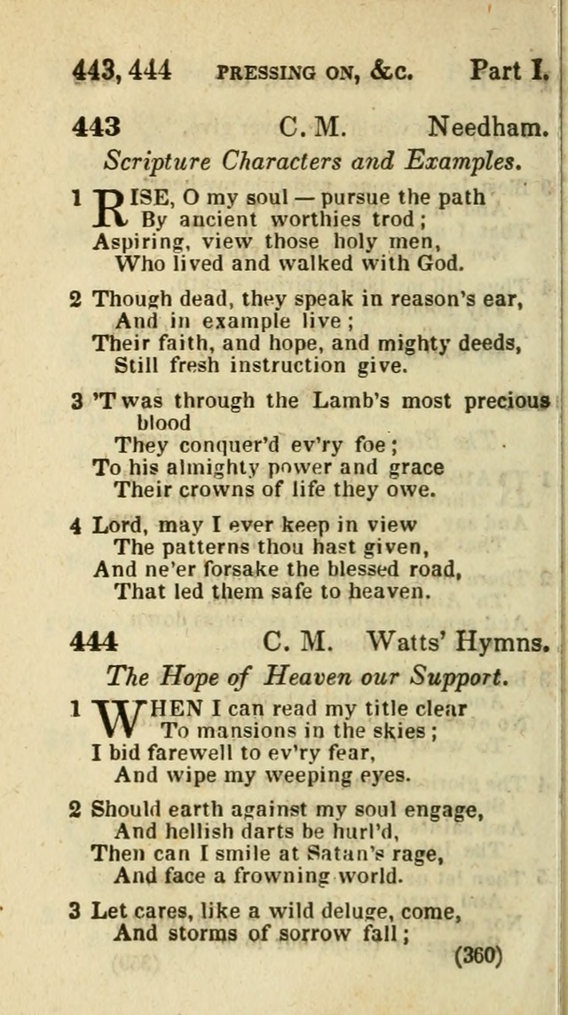 The Virginia Selection of Psalms and Hymns and Spiritual Songs: from the most approved authors; adapted to the various occasions of public and social meetings (New Ed. Enl. and Imp.) page 360