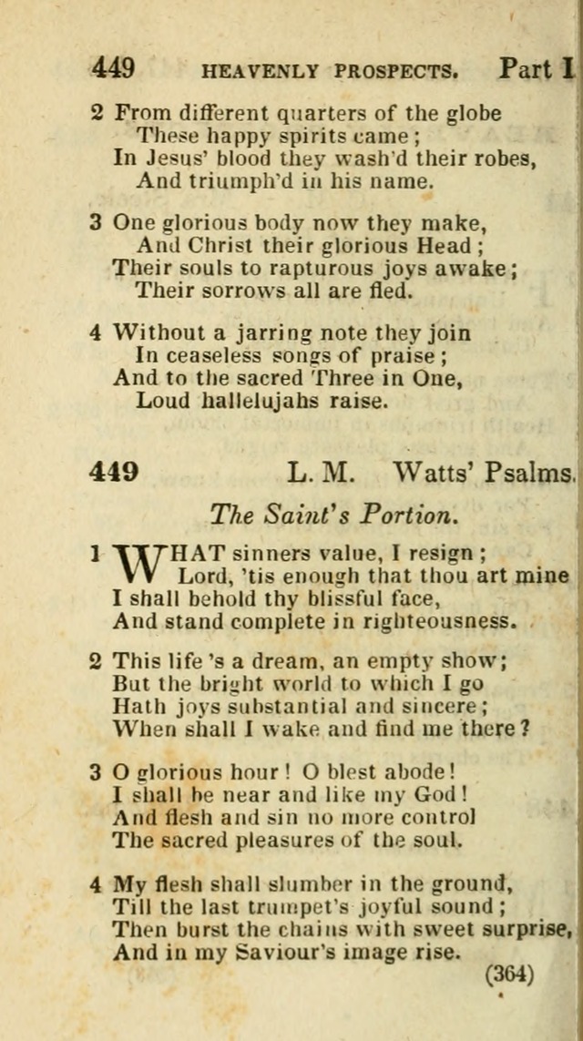 The Virginia Selection of Psalms and Hymns and Spiritual Songs: from the most approved authors; adapted to the various occasions of public and social meetings (New Ed. Enl. and Imp.) page 364