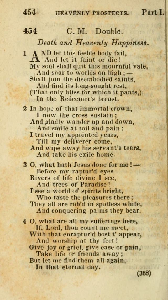 The Virginia Selection of Psalms and Hymns and Spiritual Songs: from the most approved authors; adapted to the various occasions of public and social meetings (New Ed. Enl. and Imp.) page 368