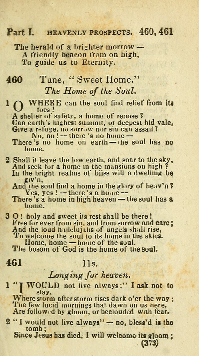 The Virginia Selection of Psalms and Hymns and Spiritual Songs: from the most approved authors; adapted to the various occasions of public and social meetings (New Ed. Enl. and Imp.) page 373