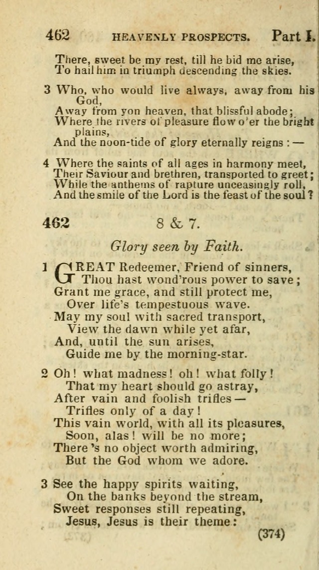 The Virginia Selection of Psalms and Hymns and Spiritual Songs: from the most approved authors; adapted to the various occasions of public and social meetings (New Ed. Enl. and Imp.) page 374