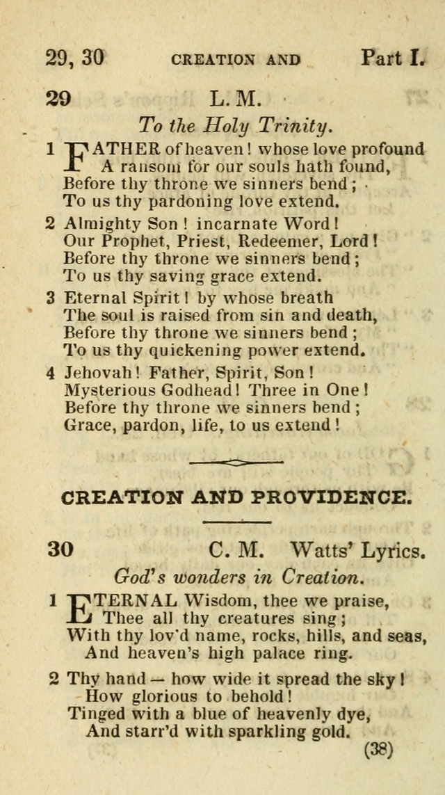 The Virginia Selection of Psalms and Hymns and Spiritual Songs: from the most approved authors; adapted to the various occasions of public and social meetings (New Ed. Enl. and Imp.) page 38