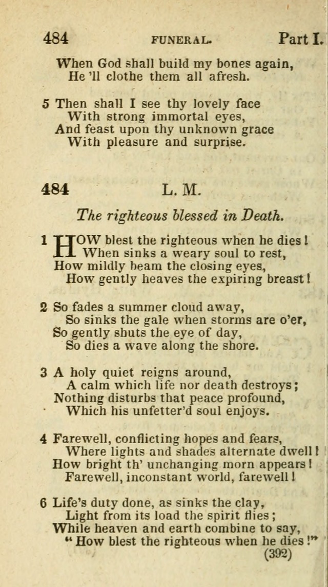 The Virginia Selection of Psalms and Hymns and Spiritual Songs: from the most approved authors; adapted to the various occasions of public and social meetings (New Ed. Enl. and Imp.) page 394