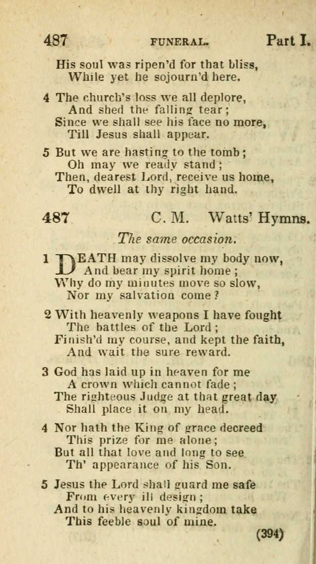 The Virginia Selection of Psalms and Hymns and Spiritual Songs: from the most approved authors; adapted to the various occasions of public and social meetings (New Ed. Enl. and Imp.) page 396