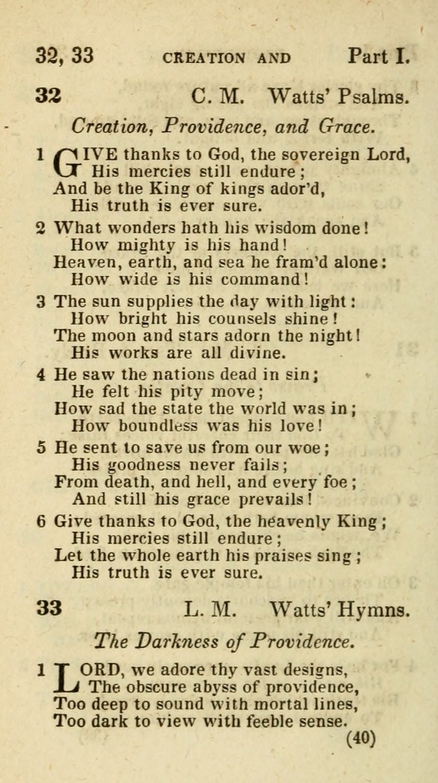 The Virginia Selection of Psalms and Hymns and Spiritual Songs: from the most approved authors; adapted to the various occasions of public and social meetings (New Ed. Enl. and Imp.) page 40