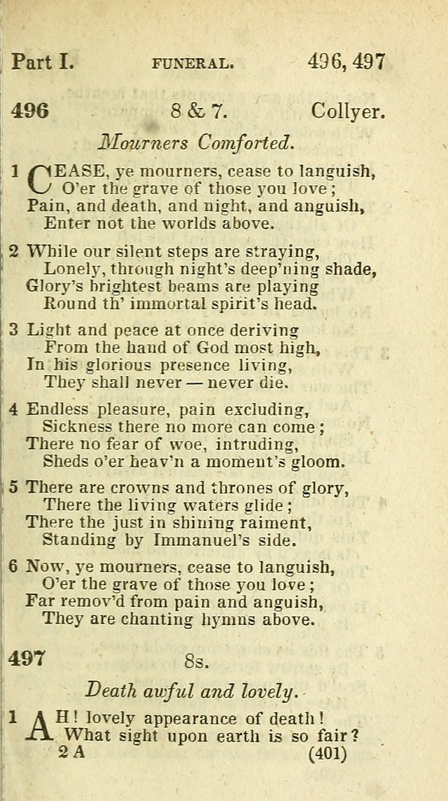 The Virginia Selection of Psalms and Hymns and Spiritual Songs: from the most approved authors; adapted to the various occasions of public and social meetings (New Ed. Enl. and Imp.) page 403