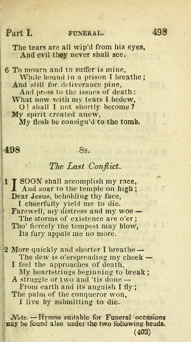 The Virginia Selection of Psalms and Hymns and Spiritual Songs: from the most approved authors; adapted to the various occasions of public and social meetings (New Ed. Enl. and Imp.) page 405