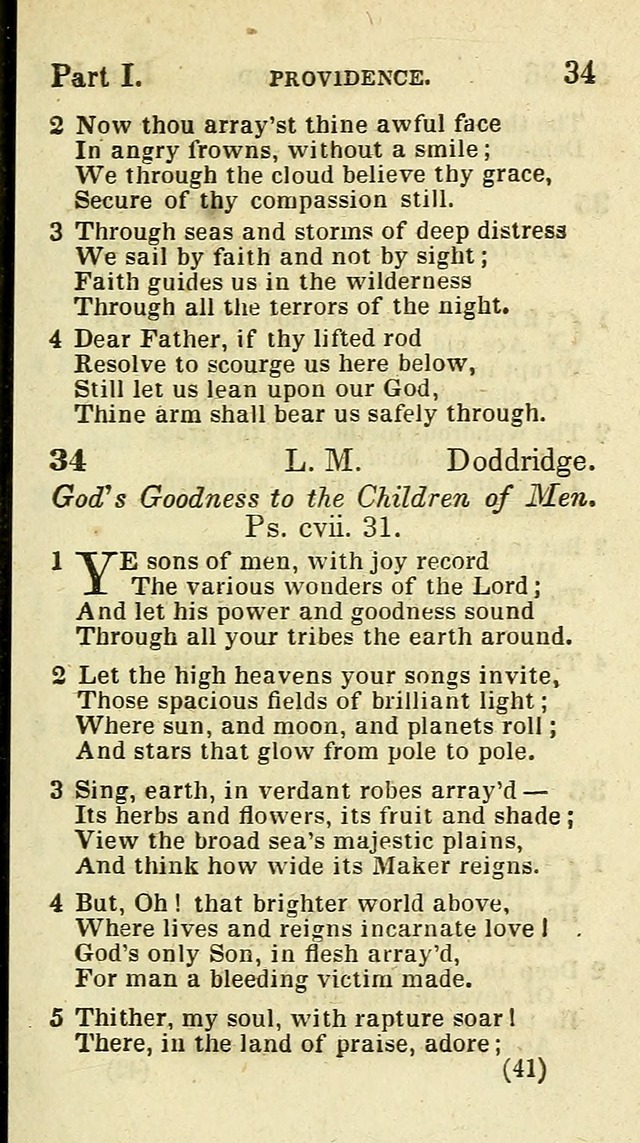 The Virginia Selection of Psalms and Hymns and Spiritual Songs: from the most approved authors; adapted to the various occasions of public and social meetings (New Ed. Enl. and Imp.) page 41