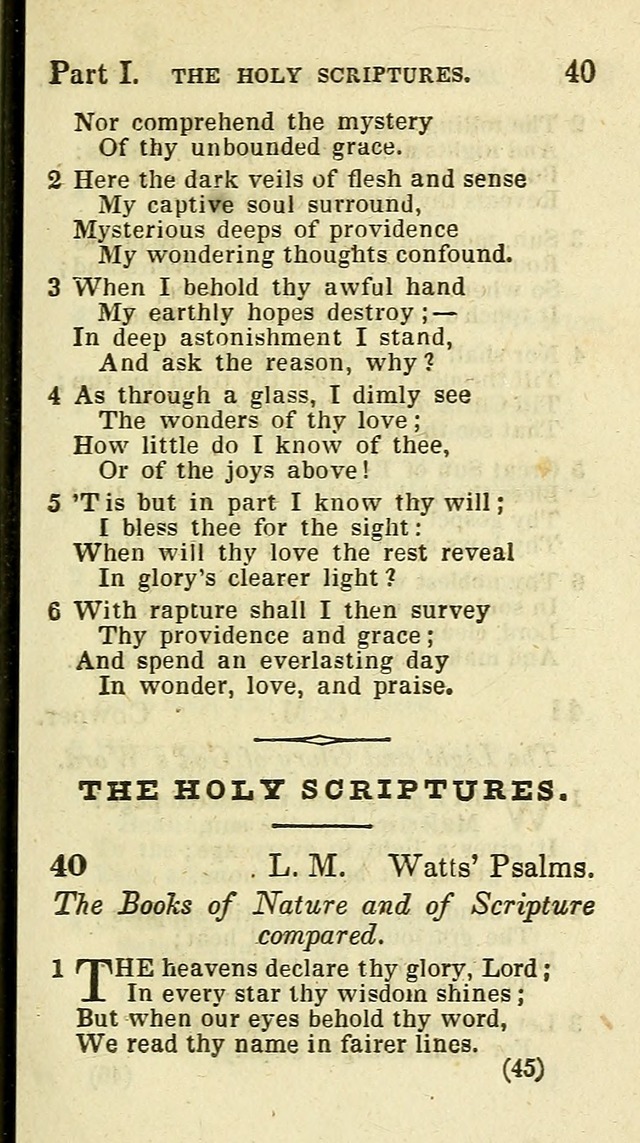 The Virginia Selection of Psalms and Hymns and Spiritual Songs: from the most approved authors; adapted to the various occasions of public and social meetings (New Ed. Enl. and Imp.) page 45