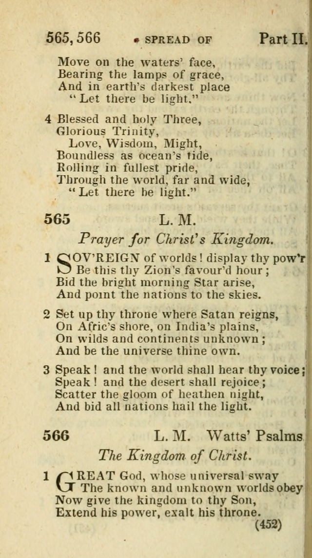 The Virginia Selection of Psalms and Hymns and Spiritual Songs: from the most approved authors; adapted to the various occasions of public and social meetings (New Ed. Enl. and Imp.) page 454