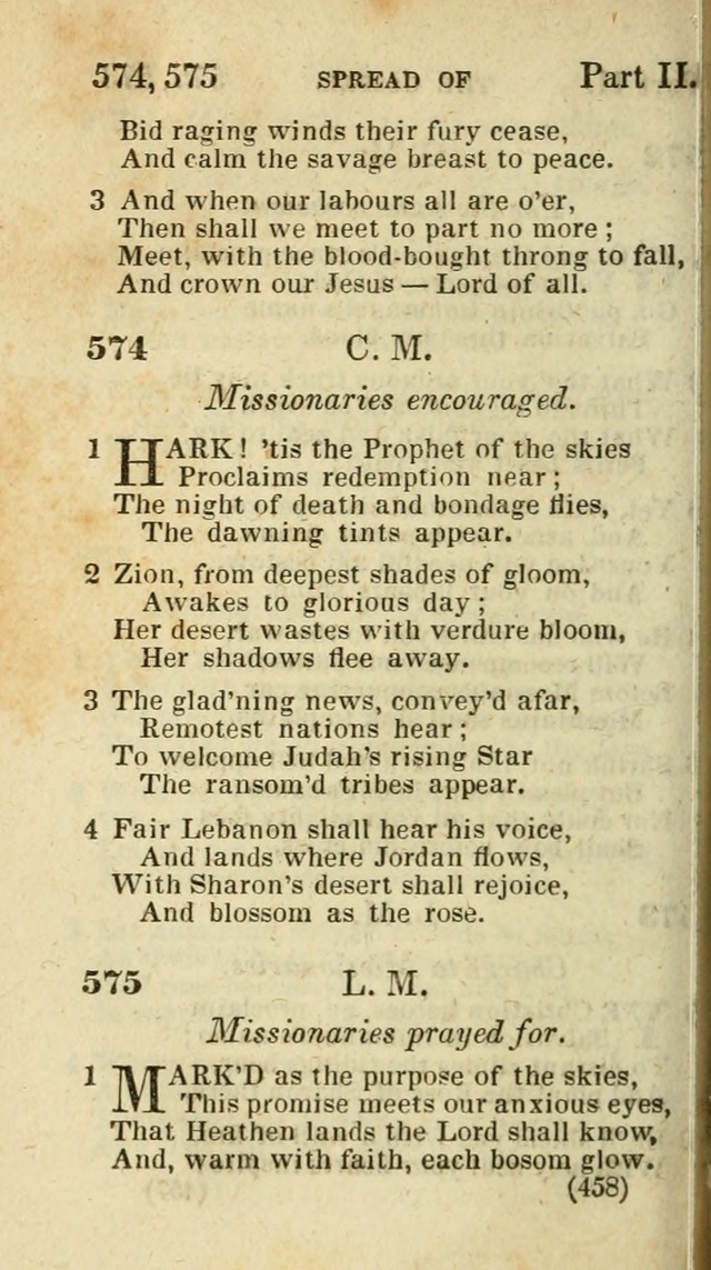 The Virginia Selection of Psalms and Hymns and Spiritual Songs: from the most approved authors; adapted to the various occasions of public and social meetings (New Ed. Enl. and Imp.) page 460