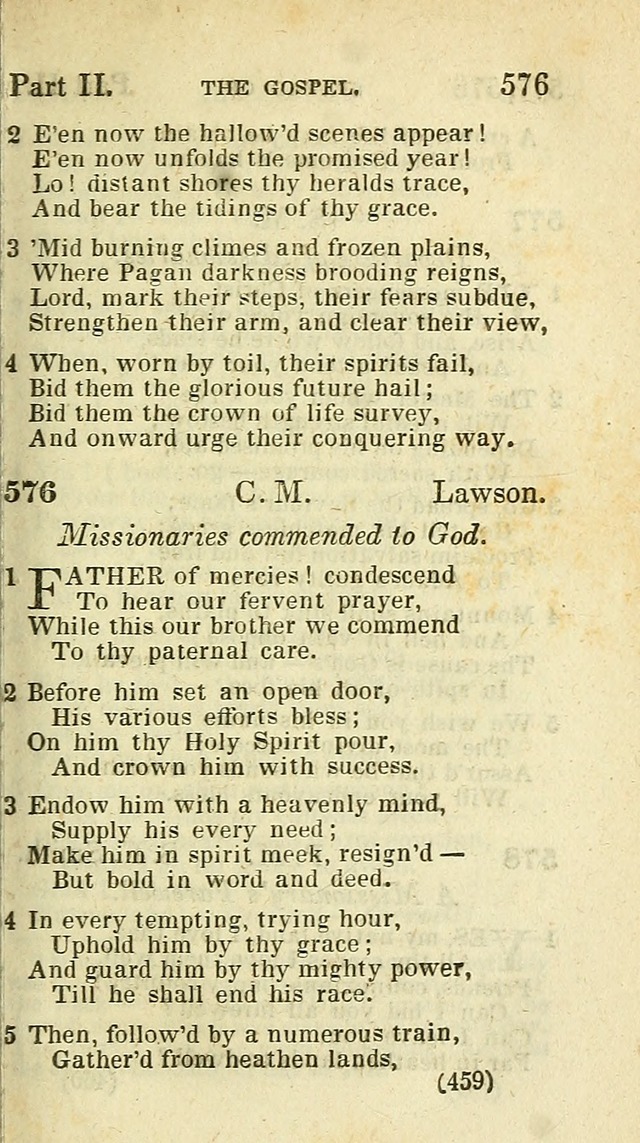 The Virginia Selection of Psalms and Hymns and Spiritual Songs: from the most approved authors; adapted to the various occasions of public and social meetings (New Ed. Enl. and Imp.) page 461