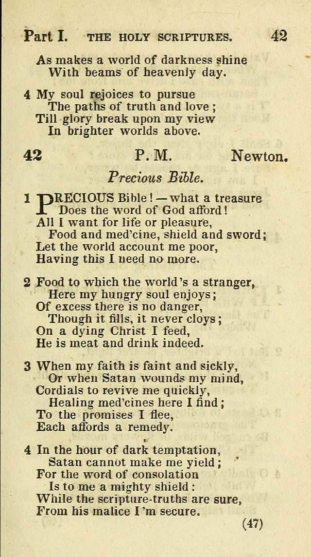 The Virginia Selection of Psalms and Hymns and Spiritual Songs: from the most approved authors; adapted to the various occasions of public and social meetings (New Ed. Enl. and Imp.) page 47
