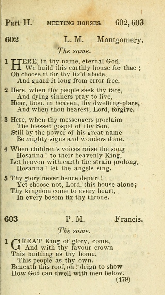 The Virginia Selection of Psalms and Hymns and Spiritual Songs: from the most approved authors; adapted to the various occasions of public and social meetings (New Ed. Enl. and Imp.) page 481