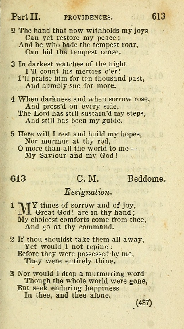 The Virginia Selection of Psalms and Hymns and Spiritual Songs: from the most approved authors; adapted to the various occasions of public and social meetings (New Ed. Enl. and Imp.) page 489