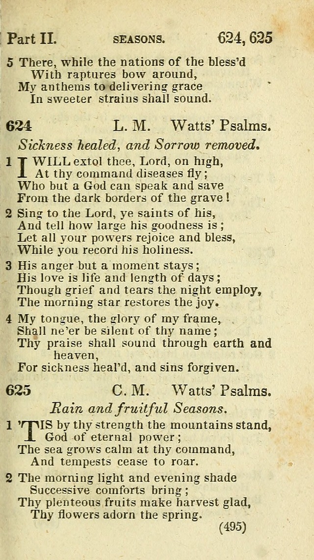 The Virginia Selection of Psalms and Hymns and Spiritual Songs: from the most approved authors; adapted to the various occasions of public and social meetings (New Ed. Enl. and Imp.) page 497