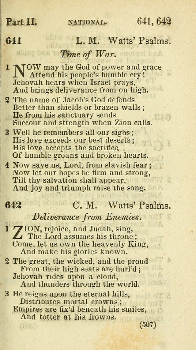 The Virginia Selection of Psalms and Hymns and Spiritual Songs: from the most approved authors; adapted to the various occasions of public and social meetings (New Ed. Enl. and Imp.) page 509