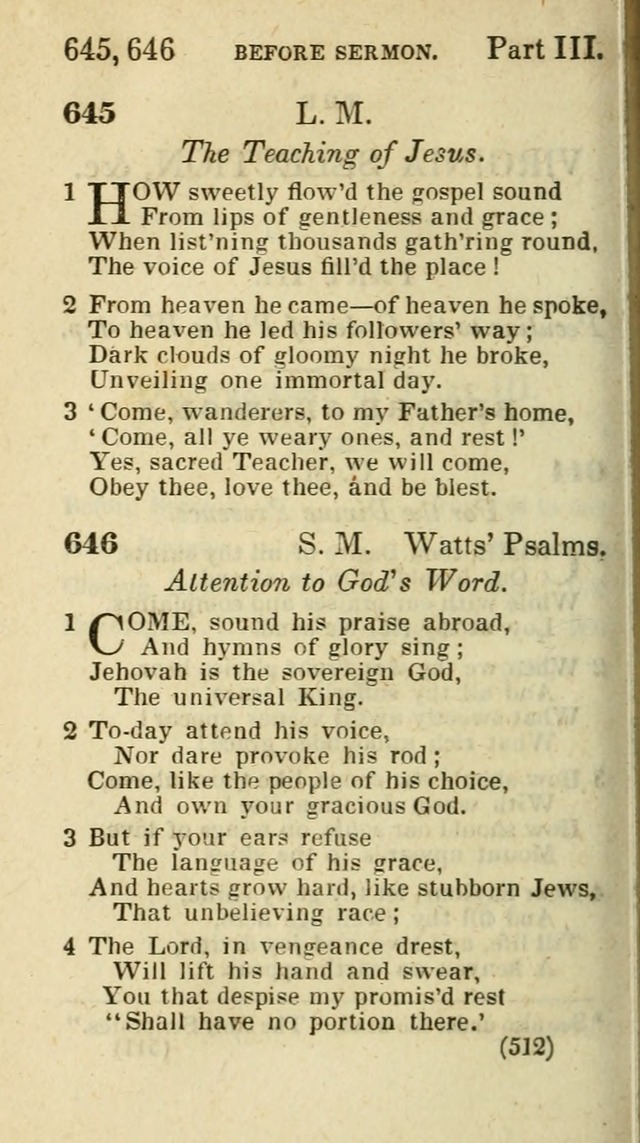 The Virginia Selection of Psalms and Hymns and Spiritual Songs: from the most approved authors; adapted to the various occasions of public and social meetings (New Ed. Enl. and Imp.) page 514