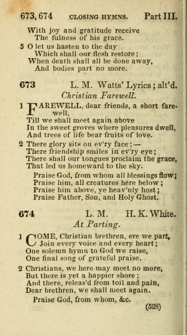 The Virginia Selection of Psalms and Hymns and Spiritual Songs: from the most approved authors; adapted to the various occasions of public and social meetings (New Ed. Enl. and Imp.) page 530