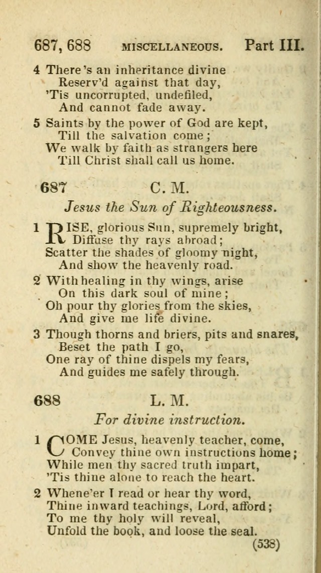 The Virginia Selection of Psalms and Hymns and Spiritual Songs: from the most approved authors; adapted to the various occasions of public and social meetings (New Ed. Enl. and Imp.) page 540