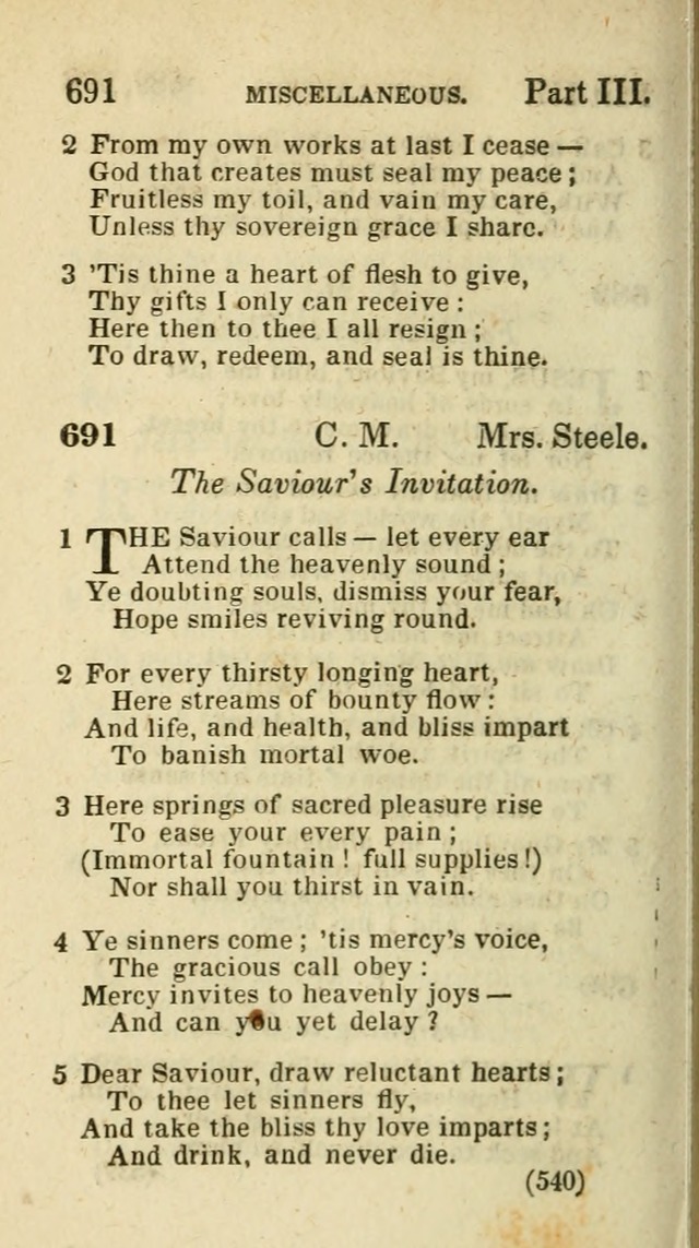 The Virginia Selection of Psalms and Hymns and Spiritual Songs: from the most approved authors; adapted to the various occasions of public and social meetings (New Ed. Enl. and Imp.) page 542