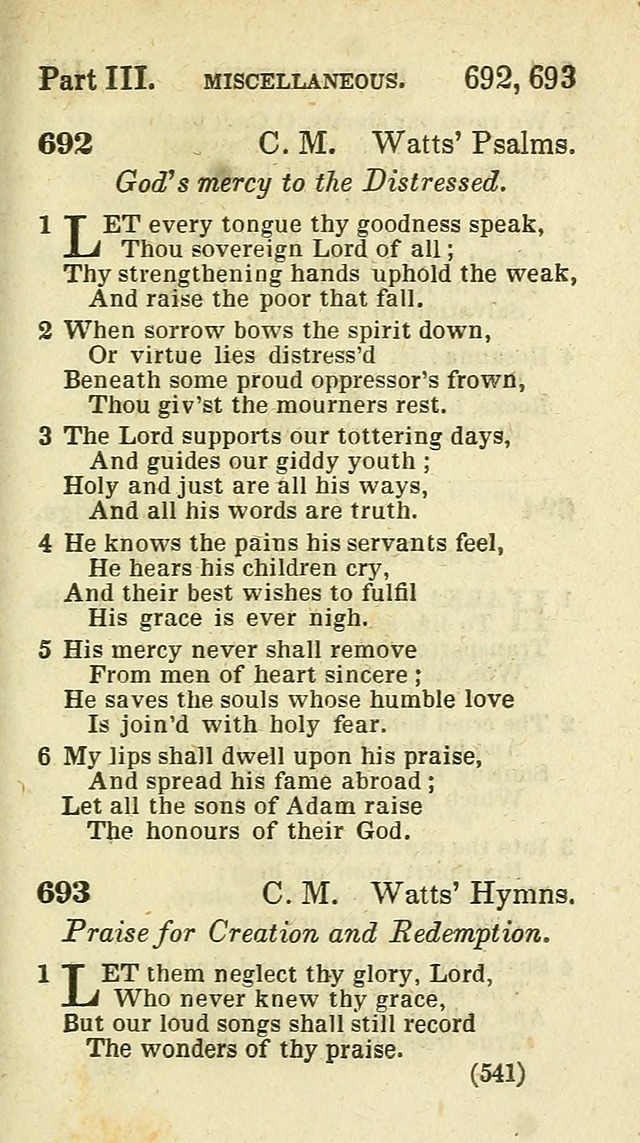 The Virginia Selection of Psalms and Hymns and Spiritual Songs: from the most approved authors; adapted to the various occasions of public and social meetings (New Ed. Enl. and Imp.) page 543