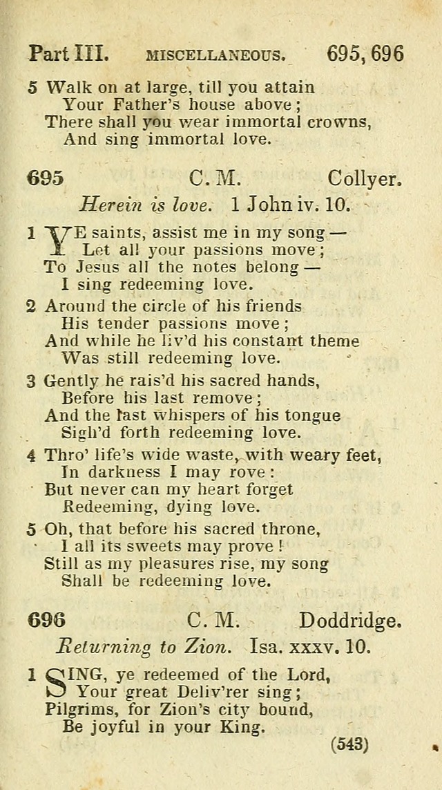 The Virginia Selection of Psalms and Hymns and Spiritual Songs: from the most approved authors; adapted to the various occasions of public and social meetings (New Ed. Enl. and Imp.) page 545