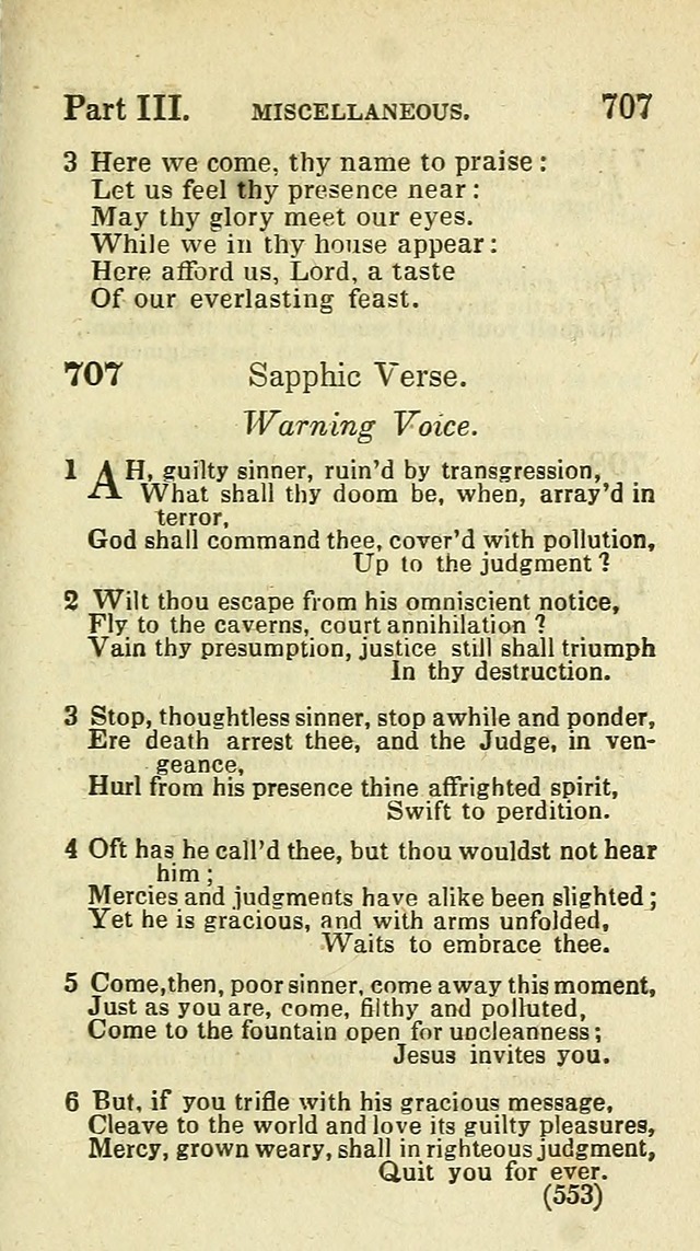 The Virginia Selection of Psalms and Hymns and Spiritual Songs: from the most approved authors; adapted to the various occasions of public and social meetings (New Ed. Enl. and Imp.) page 555