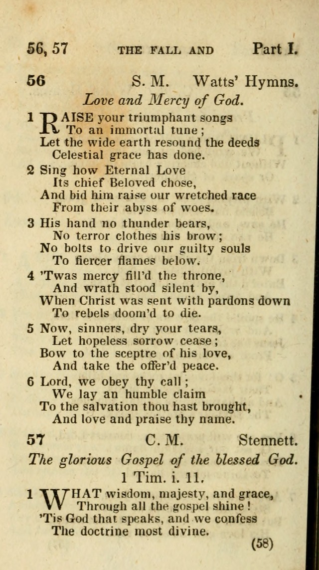 The Virginia Selection of Psalms and Hymns and Spiritual Songs: from the most approved authors; adapted to the various occasions of public and social meetings (New Ed. Enl. and Imp.) page 58