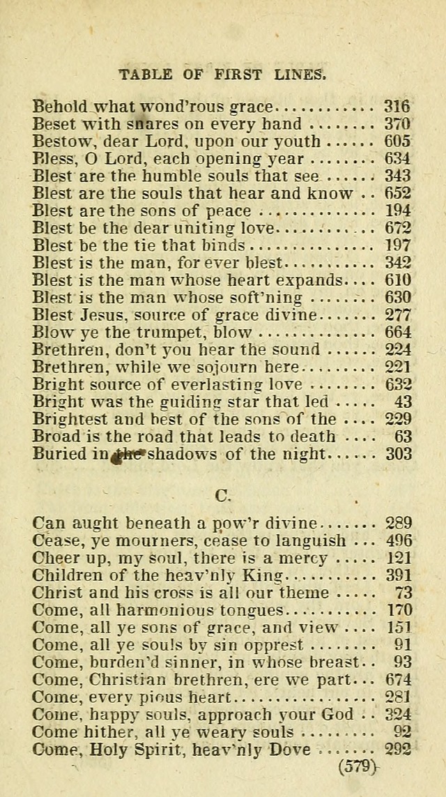 The Virginia Selection of Psalms and Hymns and Spiritual Songs: from the most approved authors; adapted to the various occasions of public and social meetings (New Ed. Enl. and Imp.) page 581