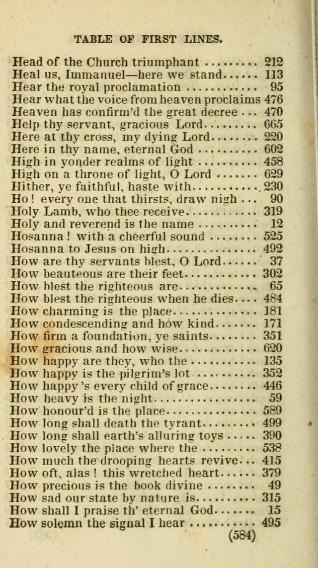 The Virginia Selection of Psalms and Hymns and Spiritual Songs: from the most approved authors; adapted to the various occasions of public and social meetings (New Ed. Enl. and Imp.) page 586