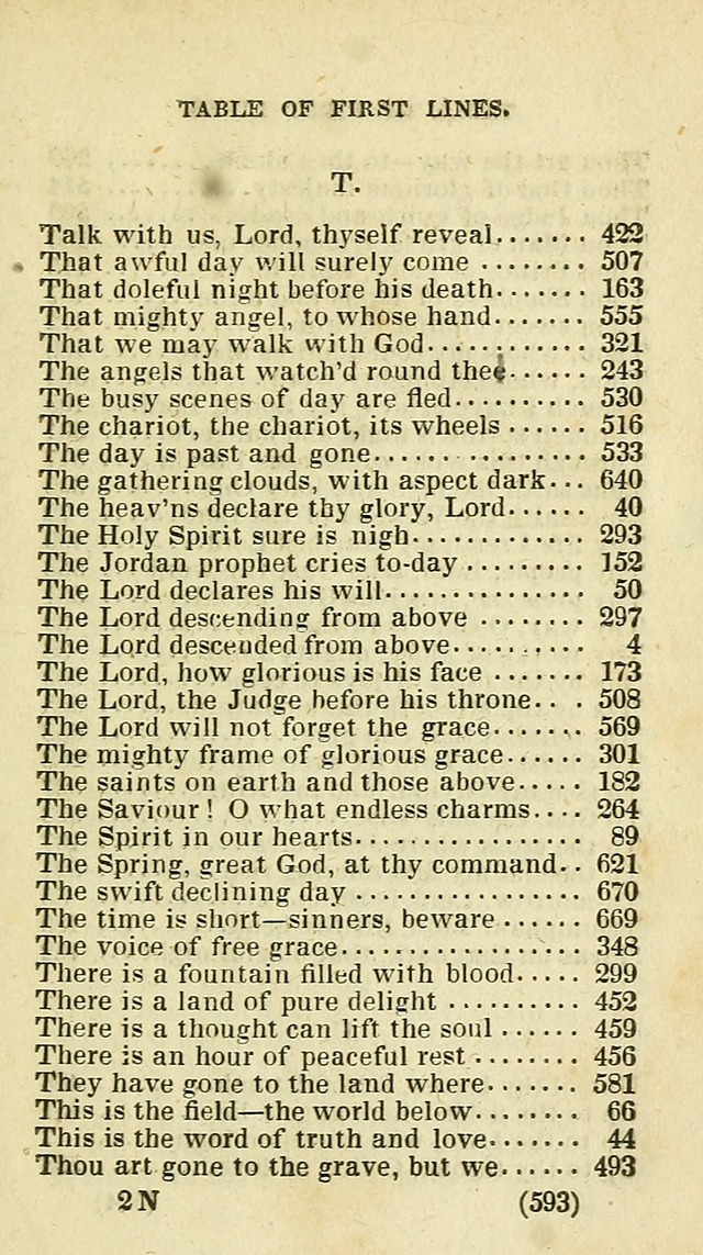 The Virginia Selection of Psalms and Hymns and Spiritual Songs: from the most approved authors; adapted to the various occasions of public and social meetings (New Ed. Enl. and Imp.) page 595