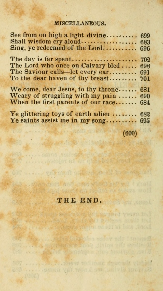 The Virginia Selection of Psalms and Hymns and Spiritual Songs: from the most approved authors; adapted to the various occasions of public and social meetings (New Ed. Enl. and Imp.) page 602