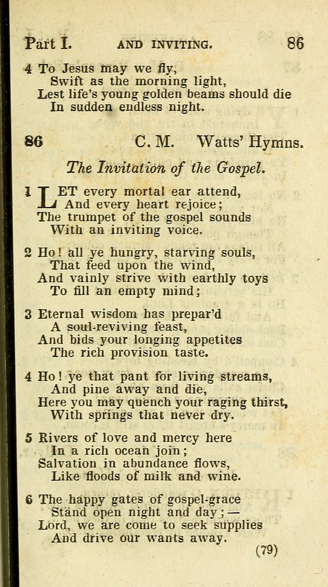 The Virginia Selection of Psalms and Hymns and Spiritual Songs: from the most approved authors; adapted to the various occasions of public and social meetings (New Ed. Enl. and Imp.) page 79