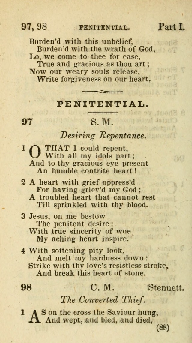 The Virginia Selection of Psalms and Hymns and Spiritual Songs: from the most approved authors; adapted to the various occasions of public and social meetings (New Ed. Enl. and Imp.) page 88