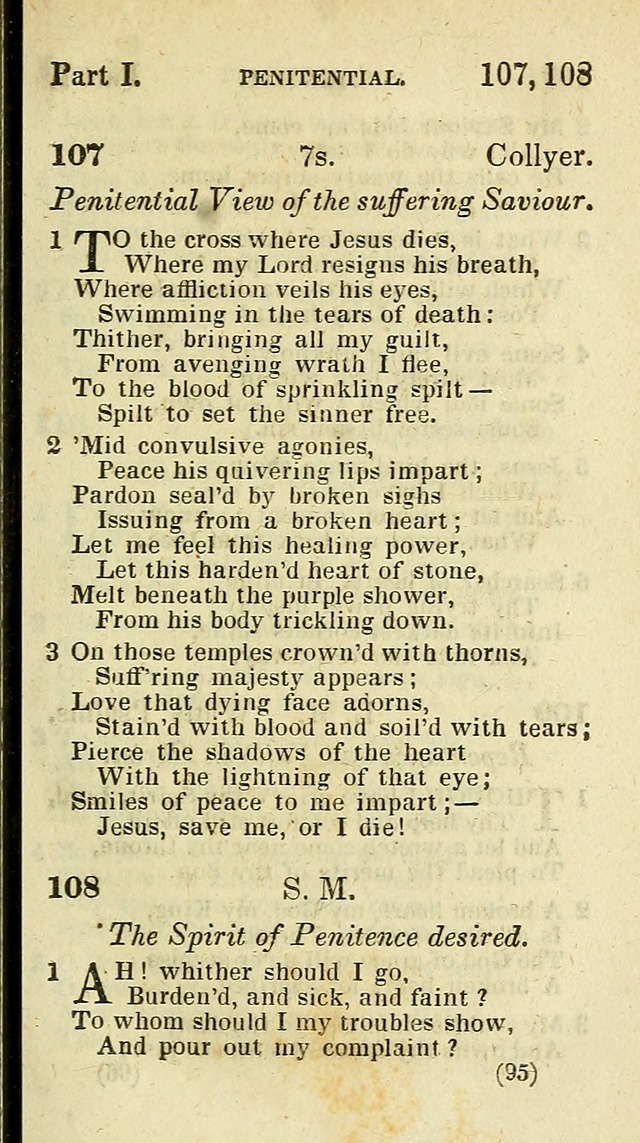 The Virginia Selection of Psalms and Hymns and Spiritual Songs: from the most approved authors; adapted to the various occasions of public and social meetings (New Ed. Enl. and Imp.) page 95