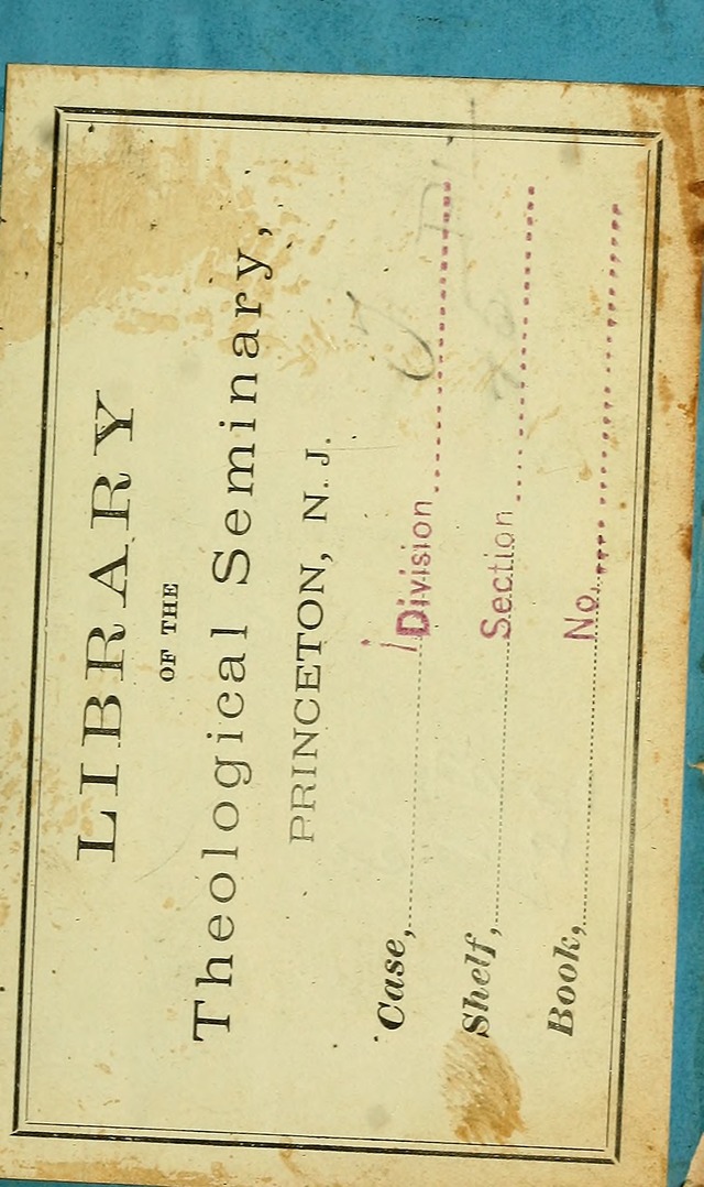 The Virginia Selection of Psalms and Hymns and Spiritual Songs: from the most approved authors; adapted to the various occasions of public and social meetings (New Ed. Enl. and Imp.) page iii