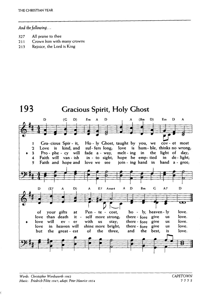 Voices United: The Hymn and Worship Book of The United Church of Canada page 199