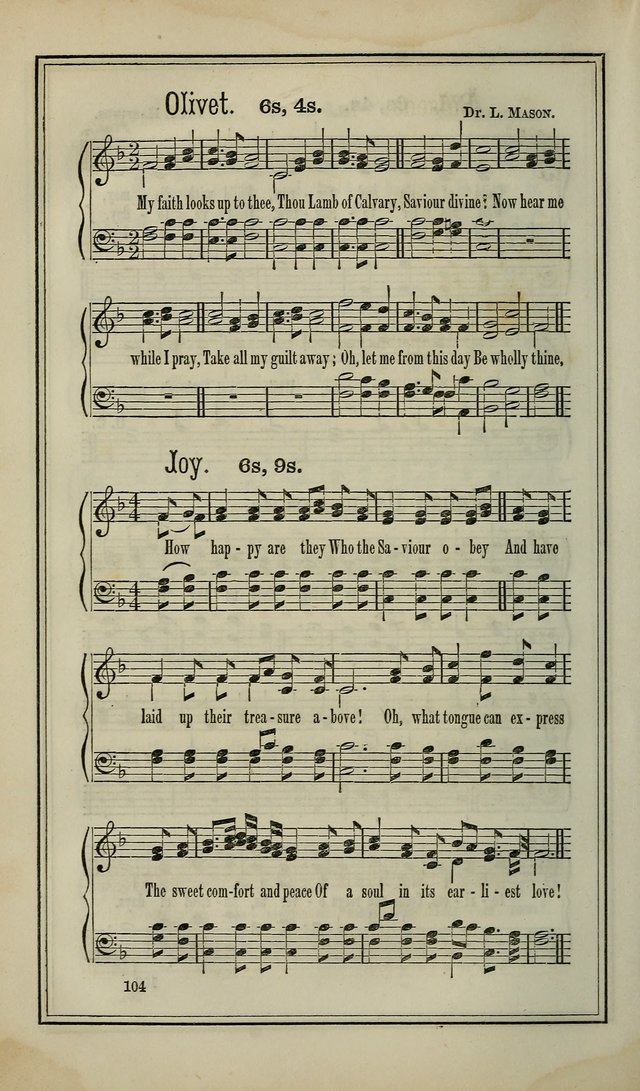 The Voice of melody: a choice collection of hymn tunes for choirs, prayer-meetings, congregations, and family use page 104