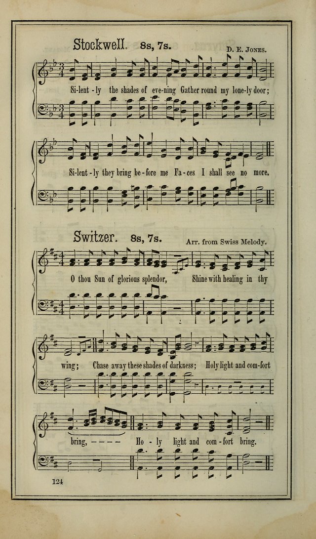 The Voice of melody: a choice collection of hymn tunes for choirs, prayer-meetings, congregations, and family use page 124