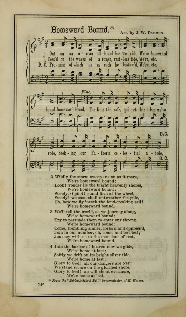 The Voice of melody: a choice collection of hymn tunes for choirs, prayer-meetings, congregations, and family use page 142